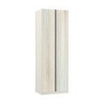 Guarda Roupa Solteiro Prime Plus 2 Portas Bater Legno Crema MDP Luciane