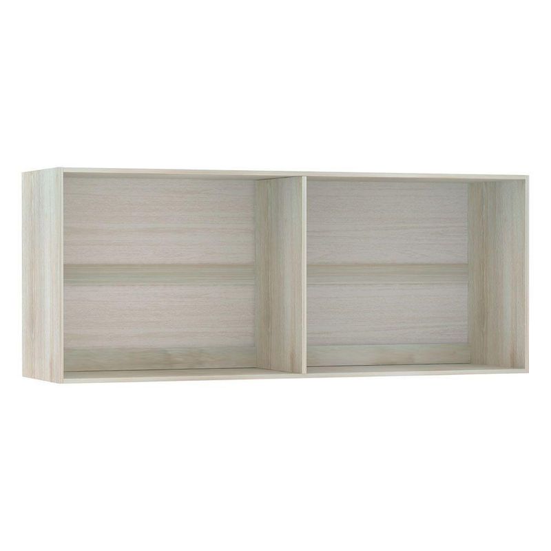 Maleiro Casal 4 Portas 165 Cm Crema Com Nogueira Dourado