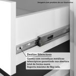 Mesa De Cabeceira Alta 1 Porta 1 Gaveta 38cm Veneza Luciane Móveis Avelã Pf/cinza Supremo Pf
