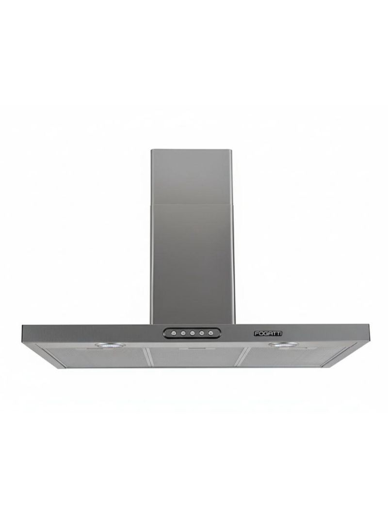 Coifa De Parede 90cm Retangular Duto Slim Fogatti Inox 220V