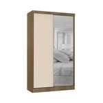 Guarda Roupa Modulado Veneza 2 Portas de Correr 3 Gavetas Avelã Luciane Móveis