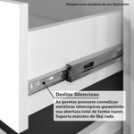 Guarda Roupa Modulado Veneza 2 Portas de Correr 3 Gavetas Avelã Luciane Móveis