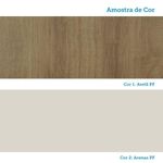 Guarda Roupa Modulado Veneza 2 Portas de Correr 3 Gavetas Avelã Luciane Móveis