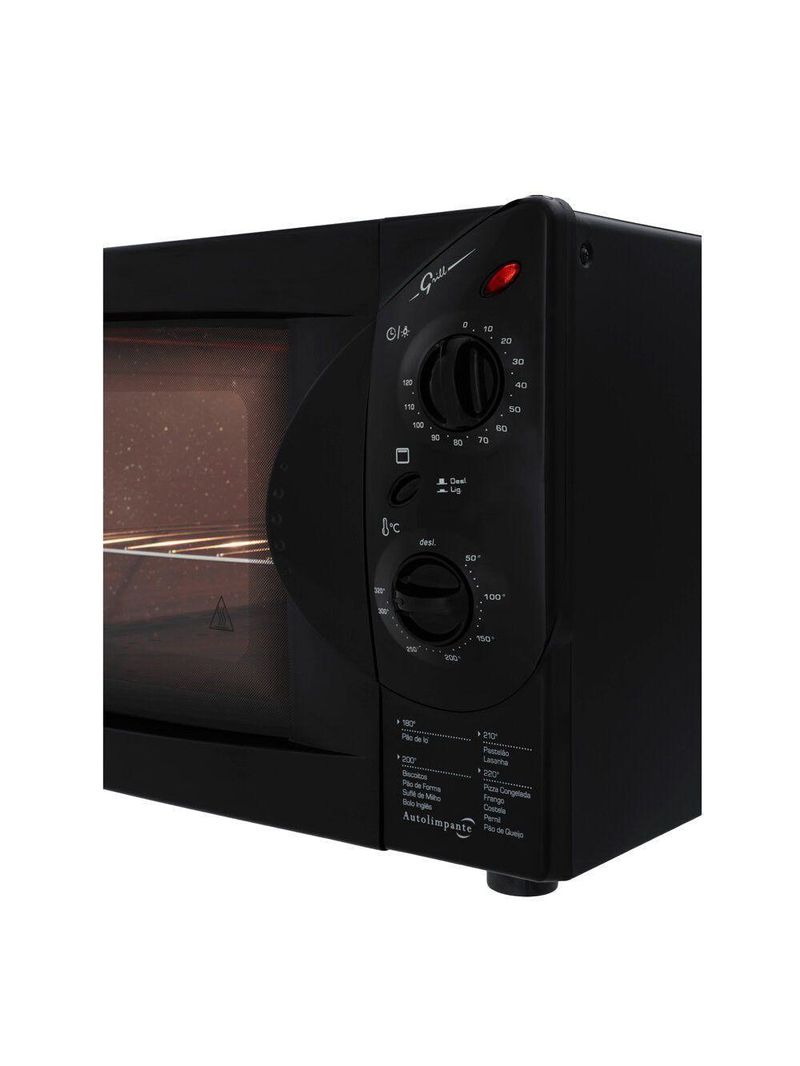 Forno Elétrico Fischer 44l 1775w Grill Bancada G Ii Preto 110V