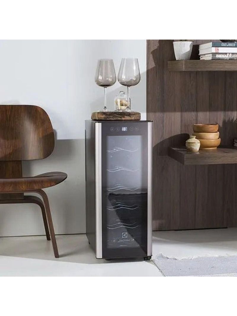 Adega Climatizada Painel Touch 12 Garrafas Electrolux ACB121 Bivolt