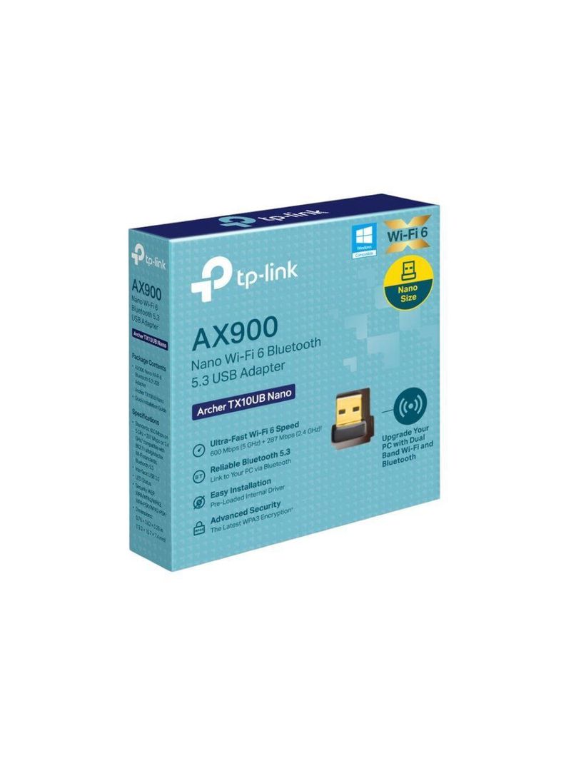 Adaptador Wifi Tp-link Archer Tx10ub Nano Ax900 Dual Band - Wifi 6