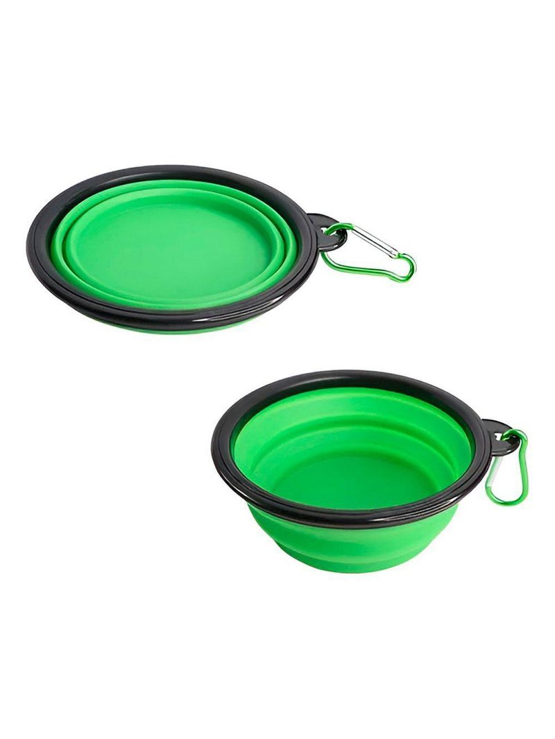 Comedouro Bebedouro Dobrável Com Gancho Portátil Pet - Praticidade E Conforto Em Todas As Aventuras amarelo