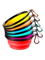 Comedouro Bebedouro Dobrável Com Gancho Portátil Pet - Praticidade E Conforto Em Todas As Aventuras amarelo