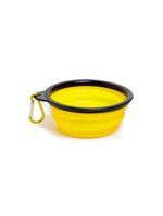 Comedouro Bebedouro Dobrável Com Gancho Portátil Pet - Portátil, Prático E Fácil De Limpar azul