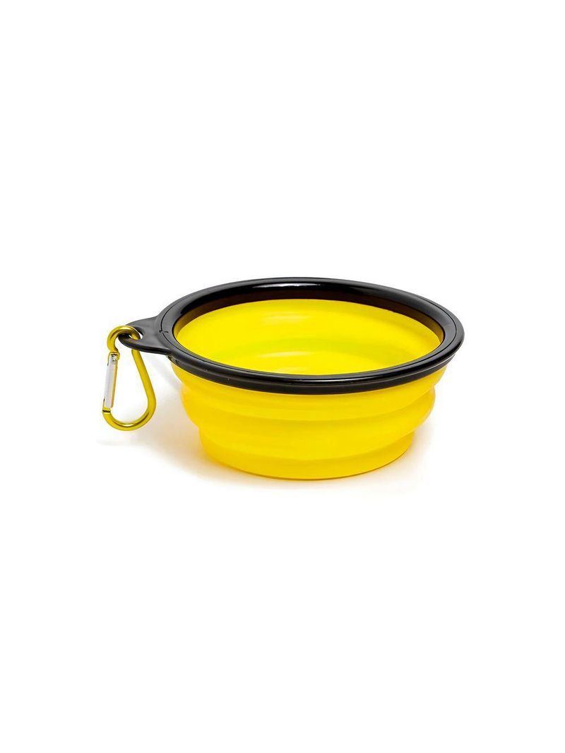 Comedouro Bebedouro Dobrável Com Gancho Portátil Pet - Portátil, Prático E Fácil De Limpar azul