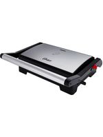 Mini grill elétrico oster ogrl230 2 em 1 com abertura 180° - inox