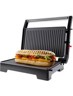 Mini grill elétrico oster ogrl230 2 em 1 com abertura 180° - inox