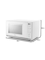 Forno micro-ondas midea mastercook mhp35b 35l masterclean 10 níveis de potência branco