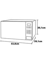 Forno de micro-ondas brastemp bms46ar alta capacidade com 18 receitas pré-programadas 32l - prata