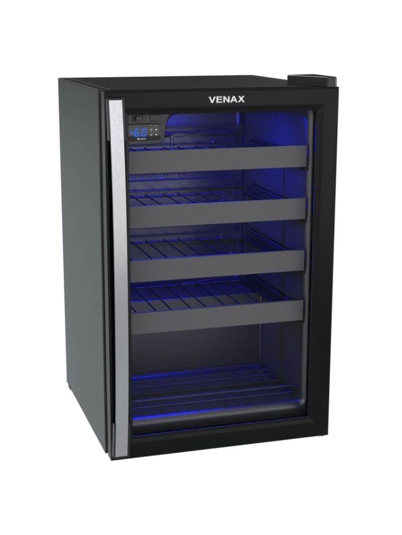 Adega Venax Piubella Cave 100l Preto Fosco 220V