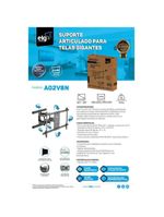 Suporte Multiarticulado Vesa 800 De 50 A 90 Elg Preto