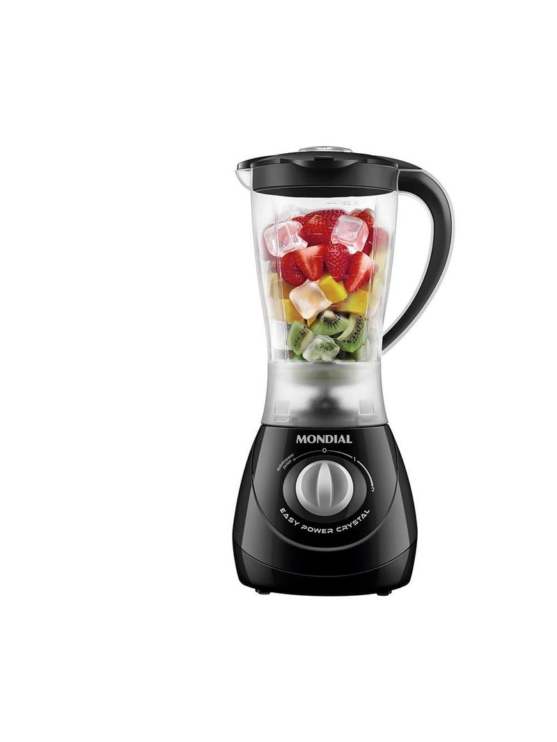 Liquidificador mondial easy power l-550-b com 2 velocidades + função pulsar 550w - preto