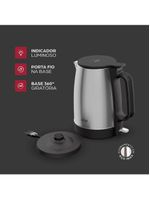 Chaleira elétrica wap prosdócimo wce2 com capacidade de 2l – inox/preto