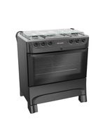 Fogao 5bcs Mesa Inox Mfi5bb Mueller Preto Bivolt