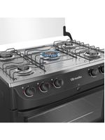 Fogao 5bcs Mesa Inox Mfi5bb Mueller Preto Bivolt