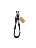Coleira De Corda Dupla Preta 65cm Resistente Acqua Wave
