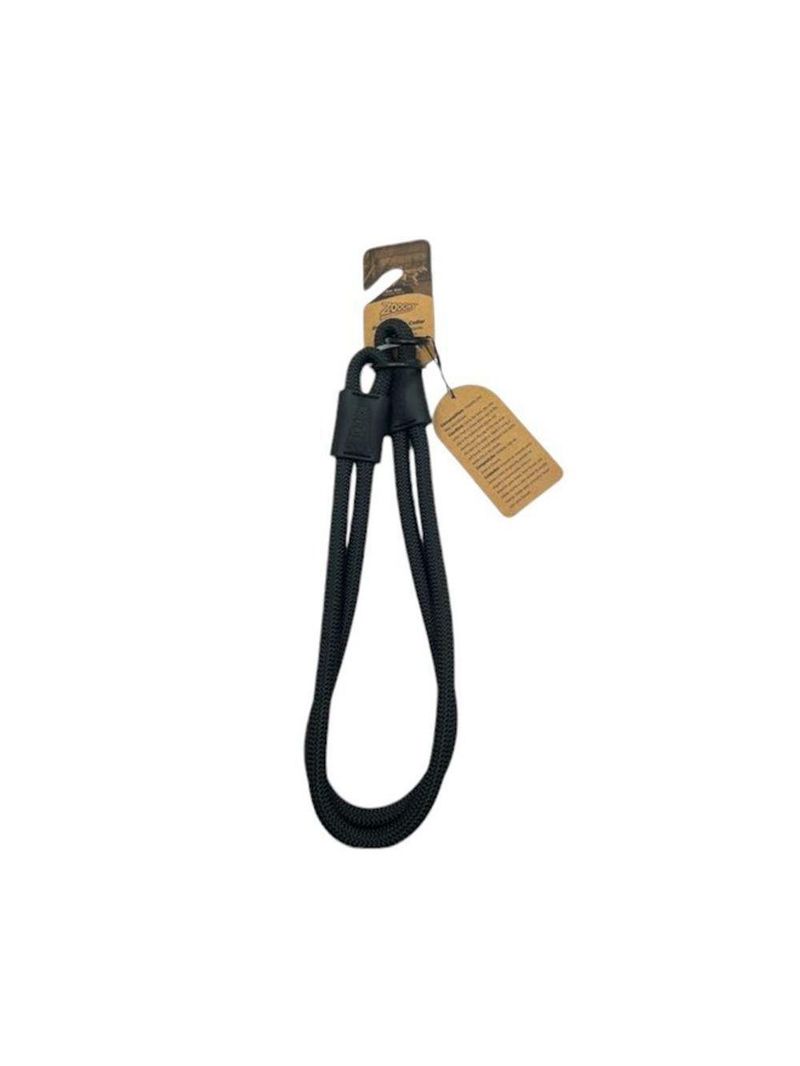 Coleira De Corda Dupla Preta 65cm Resistente Acqua Wave