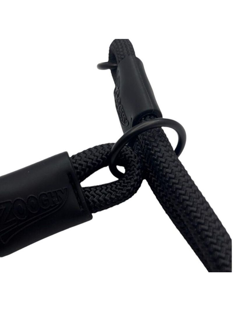 Coleira De Corda Dupla Preta 65cm Resistente Acqua Wave