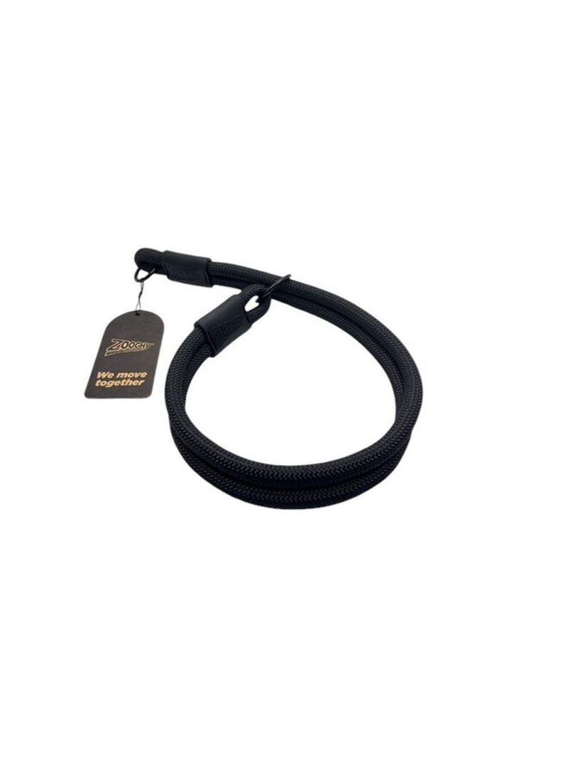 Coleira De Corda Dupla Preta 65cm Resistente Acqua Wave