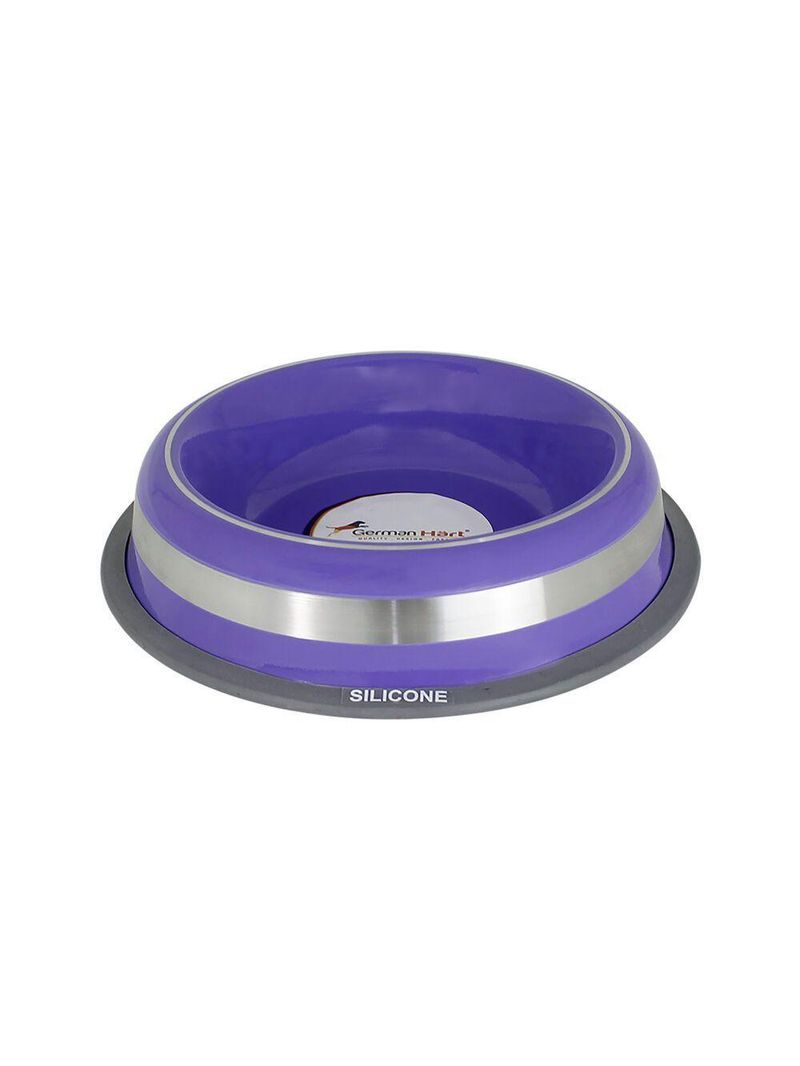 Comedouro Inox Prestige Roxo 850ml - Durável E Antiderrapante