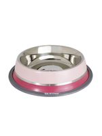 Comedouro Inox Dual Rosa G 850ml Para Pets - Germanhart