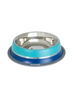 Comedouro Inox Dual Azul G 850ml Para Pets - Germanhart