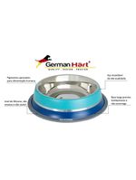 Comedouro Inox Dual Azul G 850ml Para Pets - Germanhart