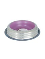 Comedouro Inox Premium Rosa 450ml - Antiderrapante, Durável E Fácil De Limpar