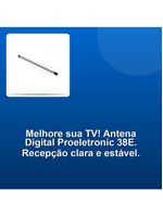 Antena Digital Black Externa Proeletronic 38e Prohd 1300db