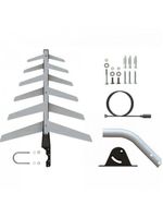 Antena Externa Tv 2 Em1 Uhf-hd Full Hd Dtv1500 Aquário