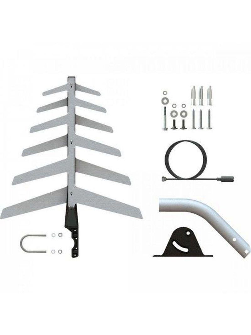 Antena Externa Tv 2 Em1 Uhf-hd Full Hd Dtv1500 Aquário