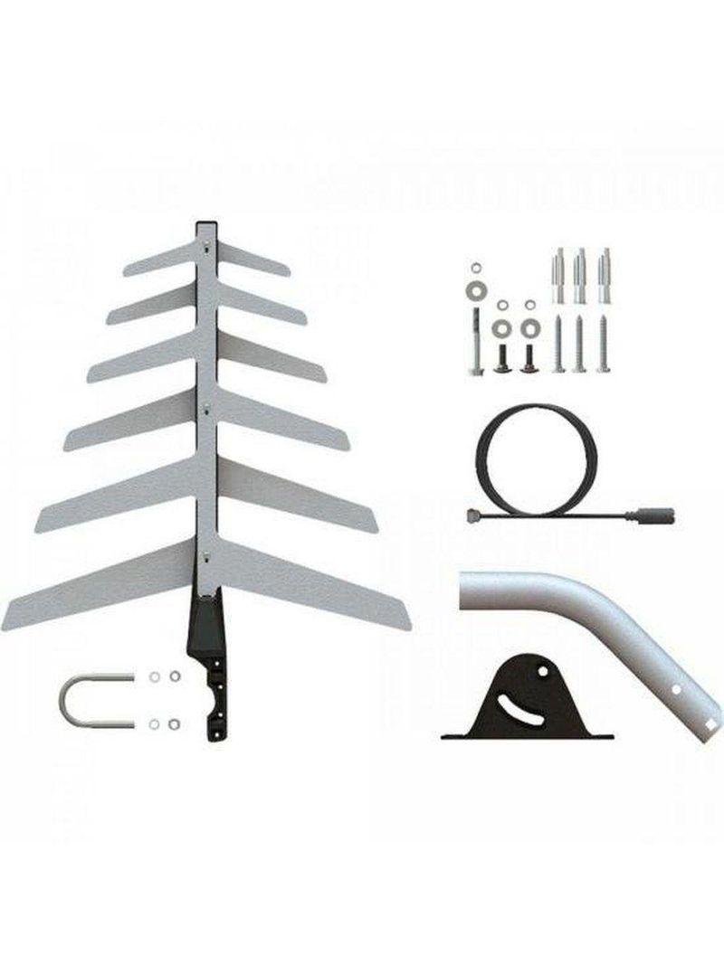 Antena Externa Tv 2 Em1 Uhf-hd Full Hd Dtv1500 Aquário