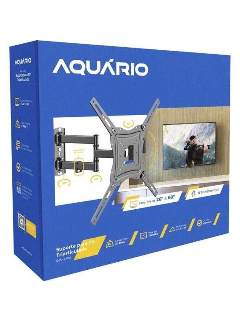 Suporte Triarticulado Para Tv Universal 26-60 Aquário