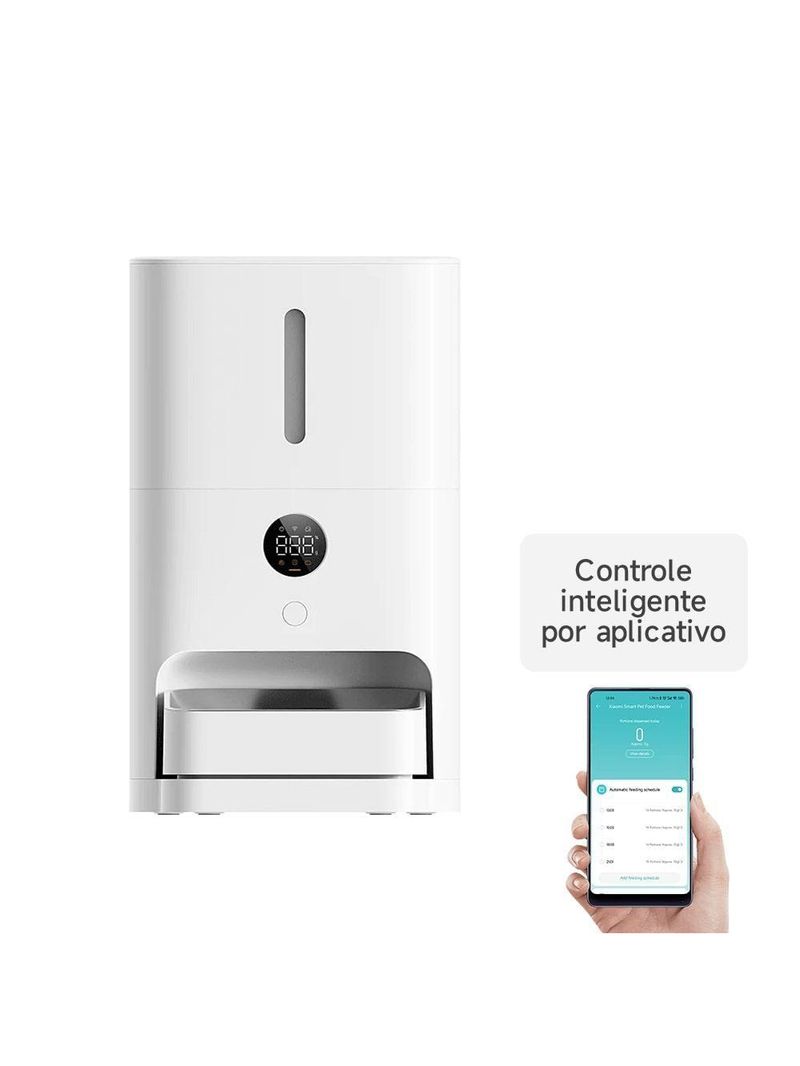 Alimentador Wi-fi Inteligente Para Pet 2 Xiaomi 5 Litros Branco