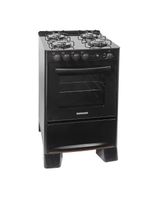Fogão 4 Bocas Suggar Automático Mesa De Vidro Cook Glass Preto Bivolt