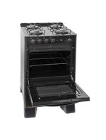 Fogão 4 Bocas Suggar Automático Mesa De Vidro Cook Glass Preto Bivolt