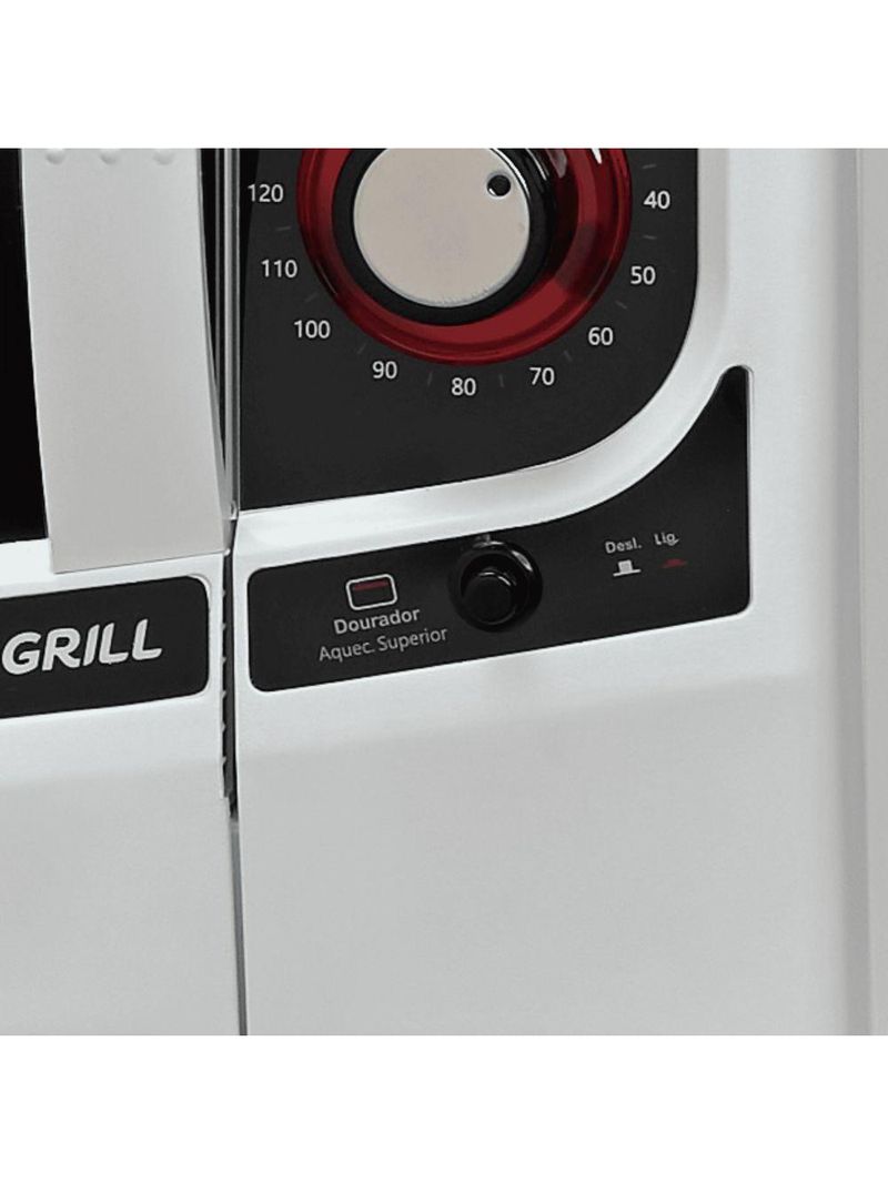 Forno Elétrico Fischer Gourmet Grill Bancada 44L Branco 220V