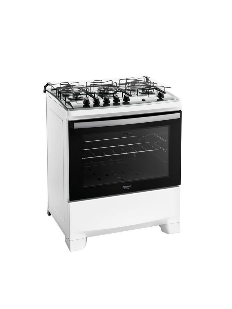 Fogão 5 Bocas Dako Com Mesa Inox Supreme Tripla Chama Bivolt