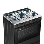 Fogao Ideal Super 5 Bocas 84L Esmaltec Preto Bivolt