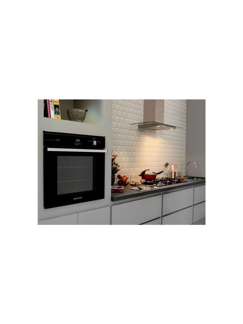 Forno a Gás de Embutir 78 Litros Brastemp 220V BOA84AERNA