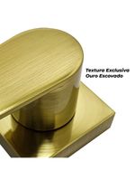 Acabamento Registro Banheiro Alavanca Dourado Gold Escovado Brilhante Padrão Deca Metal Luxo