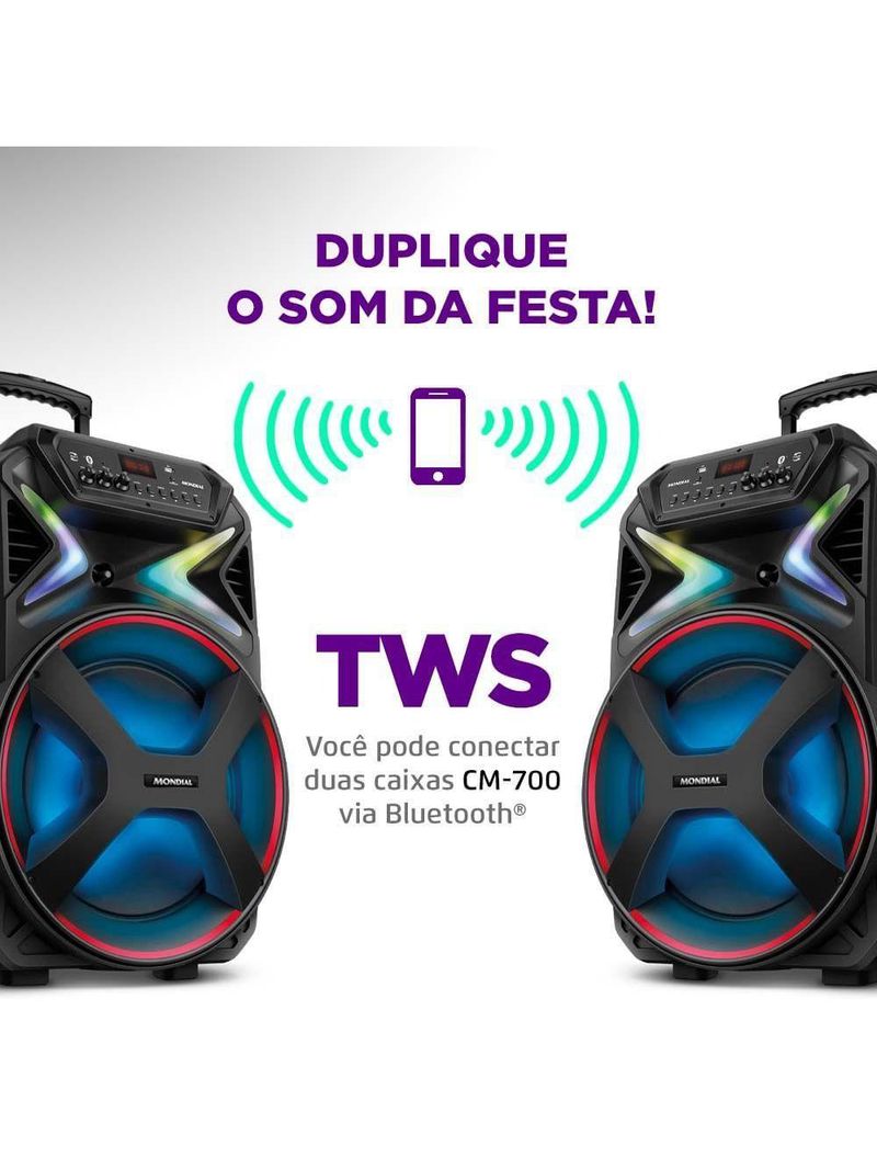 Caixa Amplificada Connect Lights Plus Cm-700 Cm-700 Bivolt