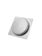 Ralo Click Banheiro Inteligente Quadrado Cromado 10x10 Cm