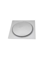 Ralo Click Banheiro Inteligente Quadrado Cromado 10x10 Cm