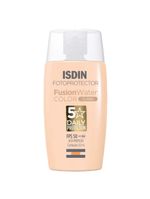 Protetor solar facial  isdin fusion water 5 stars color fps50